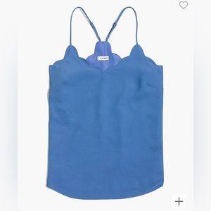NWOT J.Crew Scalloped Cami Top